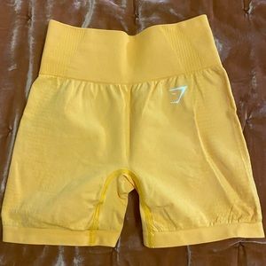 Gymshark Yellow Biker Shorts